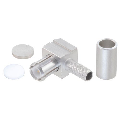 SMP Plug Right Angle Non-Magnetic Connector Crimp/Solder Attachment for RG316