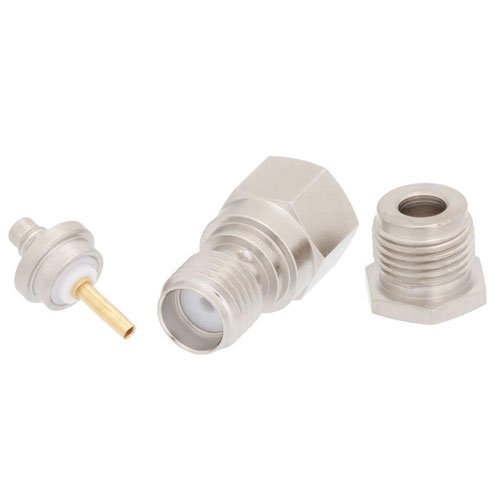SMA Female Connector Clamp/Solder Attachment for RG316, RG174, RG188, 0.100 inch, LMR-100