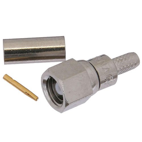 SMC Plug Connector Crimp/Solder Attachment for RG188-DS, RG316-DS
