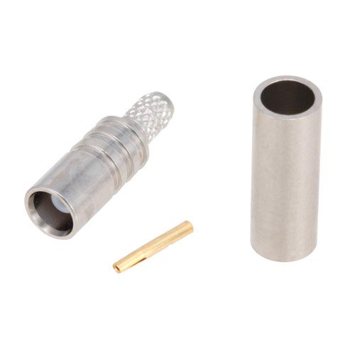 MCX Jack Connector Crimp/Solder Attachment for RG188-DS, RG316-DS