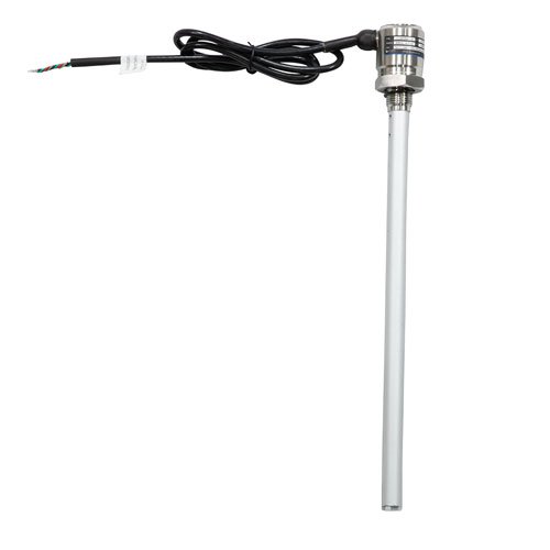 Capacitive liquid level sensor 300mm range, Aluminum sensing rod, 4-20mA, G1/2, direct lead, 1m