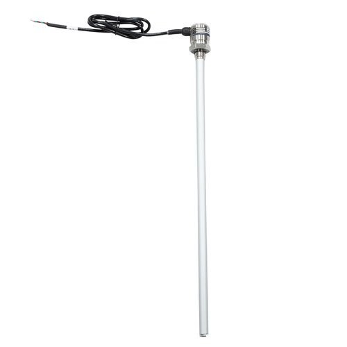 Capacitive liquid level sensor 500mm range, Aluminum sensing rod, 4-20mA, G1/2, direct lead, 1m