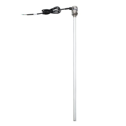 Capacitive liquid level sensor 600mm range, Aluminum sensing rod, 4-20mA, G1/2, direct lead, 1m