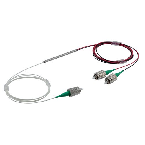 Passive PM FBT Coupler, 1x2, 50:50 1310nm, 1M 900um loose tube, FC/APC, narrow key