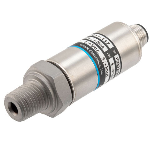 Pressure Sensor, 1 MPa, 4-20mA, NPT1/4, M12
