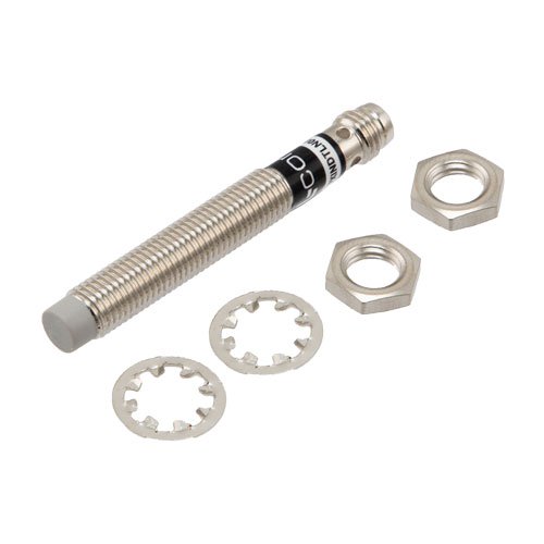 Inductive Proximity Sensor, cylindrical, M8 threaded, non-shielded, stainless steel, NPN NO, sensing distance 4mm, 3-pin M8 connector