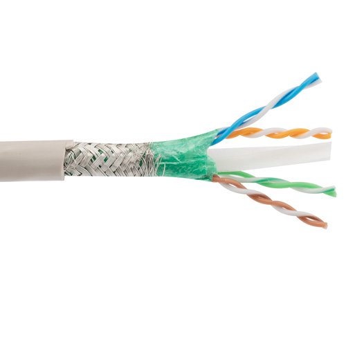 Cat 6 SF/UTP LSZH 4-Pair Stranded Conductor Gray, 1KFT