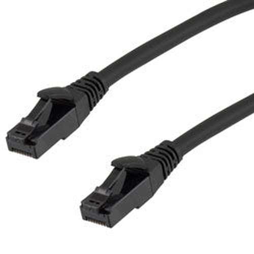 Cat6a, Ethernet Cable, U/UTP, 28 AWG, Industrial Outdoor, Slim Cable with Flexible Armor Jacket, Black, 10-foot