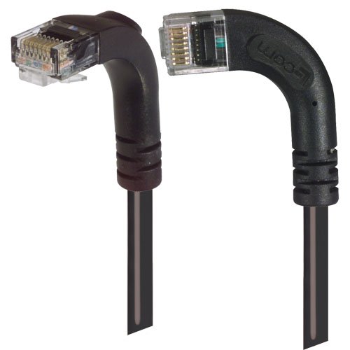 Patch Cable Cat5e LSZ UTP Left-Down Black 30 Feet