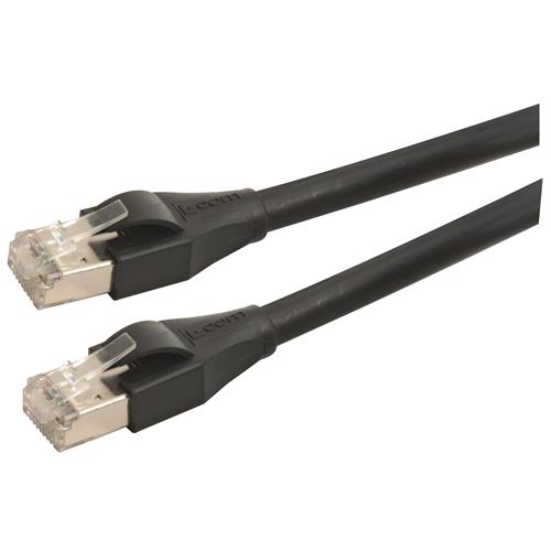 Cat5e Shielded LSZH Outdoor Assembly, RJ45/RJ45, Black, 75.0 ft