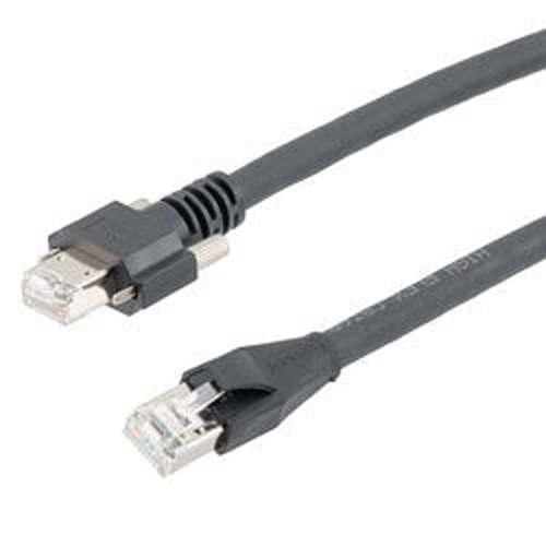 Category 6a GigE SF/UTP PVC High Flex Ethernet Assembly, GigE/RJ45, 2.5M