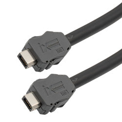 IX Industrial Category 6a Serial Cable, IX B Key to IX B Key, Foil Shielded VW-1 CMX IEC Low Smoke Zero Halogen LSZH Jacket, Black, 30cm