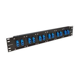 Universal Rack Panel with 12 Duplex SC Couplers w/Ceramic Alignment Sleeve