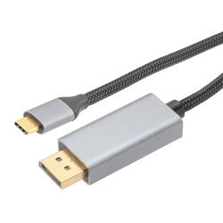 Nylon Braided Cable, USB Type C 3.1 to DisplayPort, Supports Up to 8K Resolution, Zinc Alloy Housing, 1 Meter