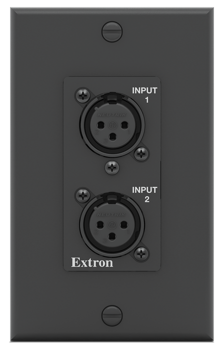 AXI 22 AT D Plus & WPD 102 XLRM Wallplate Kit - Black