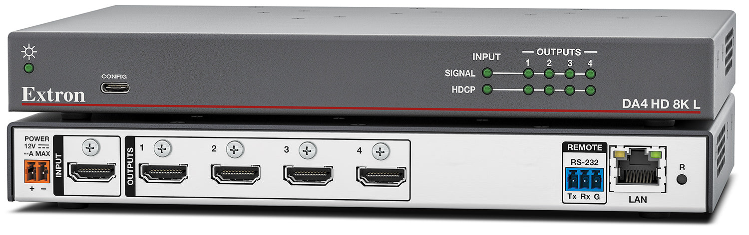 60-1871-01 DA4 HD 8K L Four Output 8K HDMI Distribution Amplifier — ITM ...