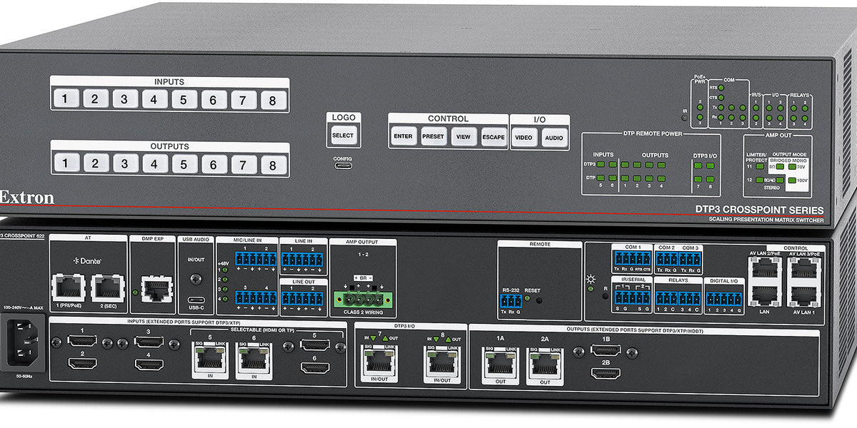 60-1570-12 Presentation Matrix Switcher with DTP3 I/O, Control ...