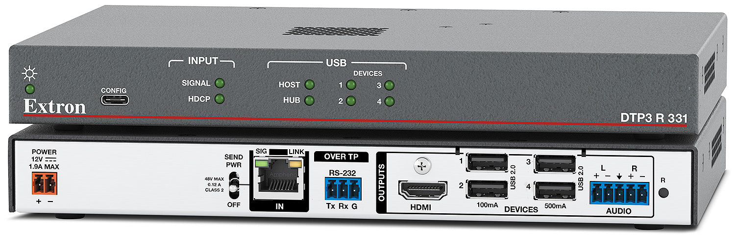DTP3 R 331  - DTP3 Receiver for 4K/60 HDMI and USB Data
