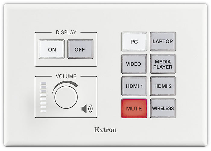 EBP 200 - eBUS Button Panel with 10 Buttons - US 3-Gang