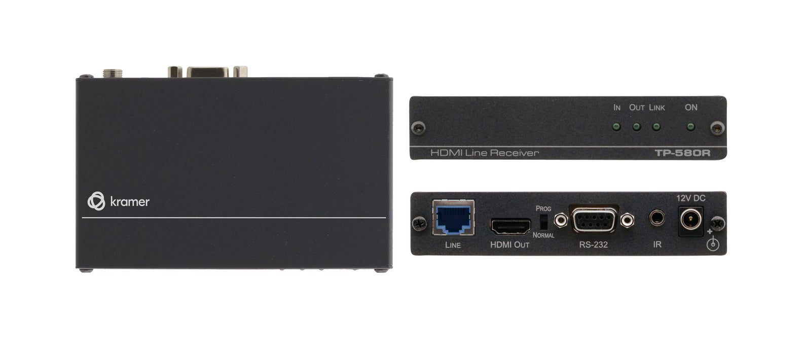 4K60 4:2:0 HDMI HDCP 2.2 Receiver with RS–232 & IR over Long–Reach HDBaseT