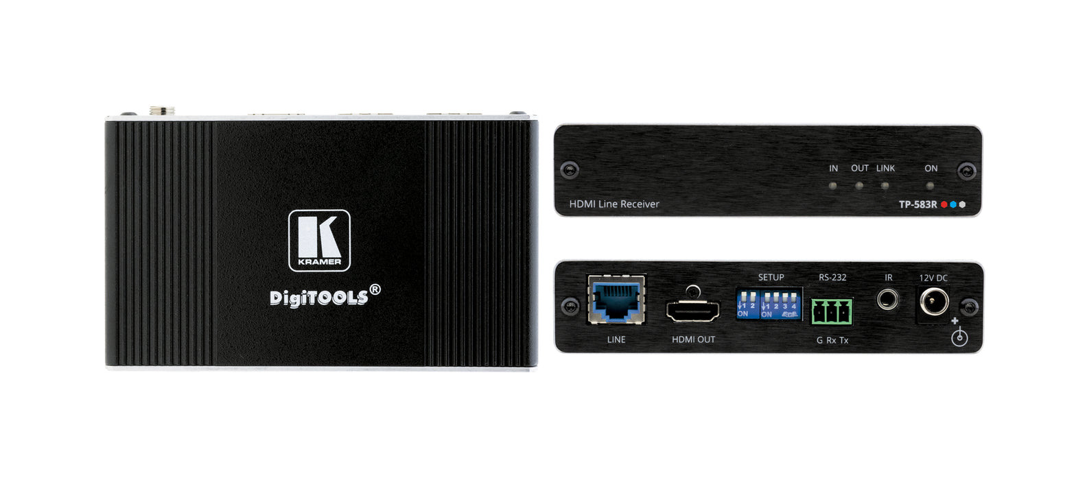 4K HDR HDMI Receiver with RS–232 & IR over Long–Reach HDBaseT
