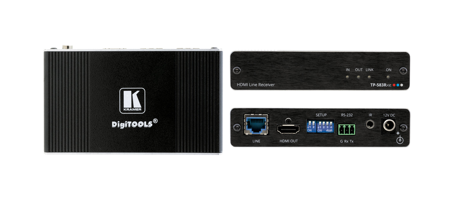 4K HDR HDMI Receiver with RS–232 & IR over Extended–Reach HDBaseT