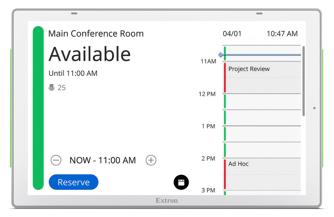TLS 1035M 10.1" Wall Mount TouchLink Scheduling Panel, White