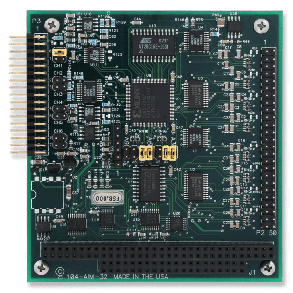 104-AIM-32  -   Analog Multiplexer. PC/104 32-ch analog signal conditioner