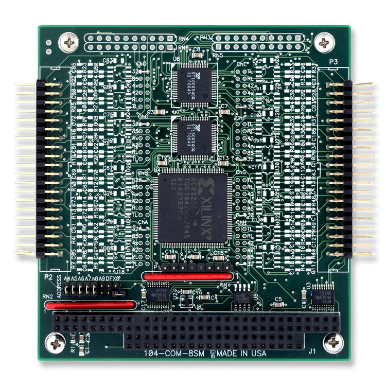 104-COM232-2  PC/104 2-Port RS-232 Serial Communication Board