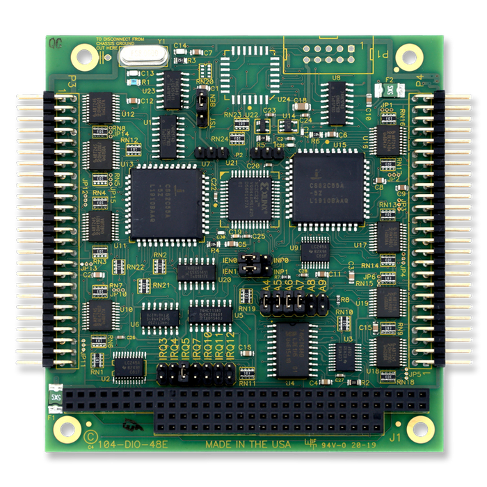 104-DIO-48E  PC/104 Digital I/O Cards, 28 TTL I/O, no Change of State