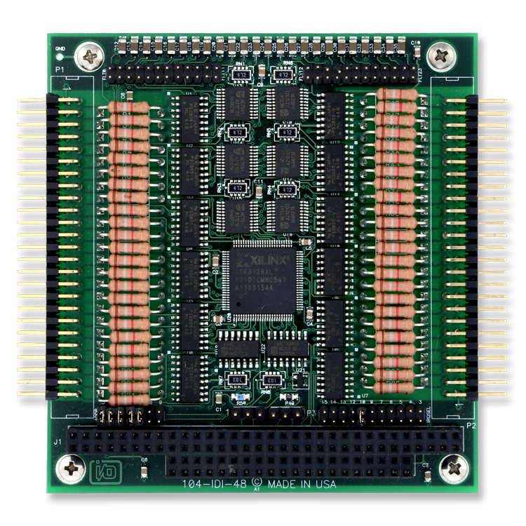 104-IDI-48B  PC/104 Optically Isolated Digital Input Boards 48-ch Iso