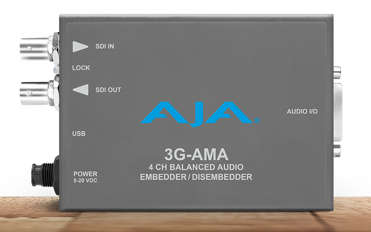 3G-SDI 4-Channel Analog Audio Embedder/Disembedder, bal. XLR