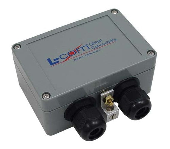 Compact Weatherproof 10/100 Base-T CAT5 Lightning Protector - Shielded RJ45