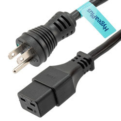 Hospital Grade N5-15P to C19, Antimicrobial Jacket, 15 Amp, 10 feet