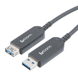USB 3.0 Active Optical Cable, A male to A female PVC jacket, 10 meters