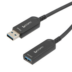 USB 3.1 Active Optical Cable, A male to A female, Backwards Compatible, PVC Jacket, 5 Meters