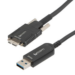 USB 3.1 Active Optical Cable, A male to Micro B male, Backwards Compat, PVC Jacket, 5 Meters