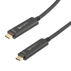 USB 3.1 Active Optical Cable, C male to C male, Backwards Compatible, PVC Jacket, 5 Meters