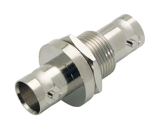 BA036  75 Ohm Coaxial Adapter, BNC Female / Female Bulkhead