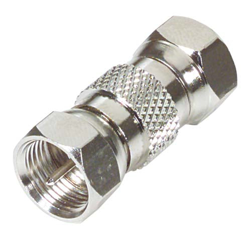 75 Ohm Coaxial Adapter, F Male / F Male BA122