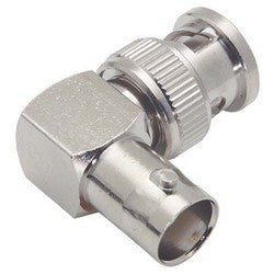 Coaxial 50 Ohm Right Angle Adapter, BNC Female / Male BA240
