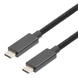 USB 3.1, CM/CM, Alum Shell, Support 20V/5A, 10Gbps, 1M Black Nylon Braid