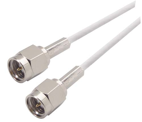 CCS188A-5 RG188 Coaxial Cable, SMA Male / Male, 5.0 ft
