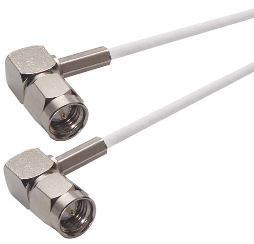 RG188 Coaxial Cable SMA 90 degree Male / 90 degree Male 1ft - ITM ...