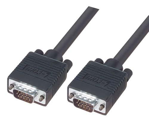 Cable standard-grade-svga-cable-hd15-male-male-500-ft