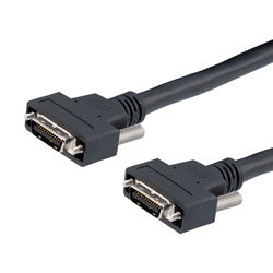 Camera Link Machine Vision Cable Assembly, MDR26 male plug to MDR26 male plug, Black 29AWG Cable, 3.0M