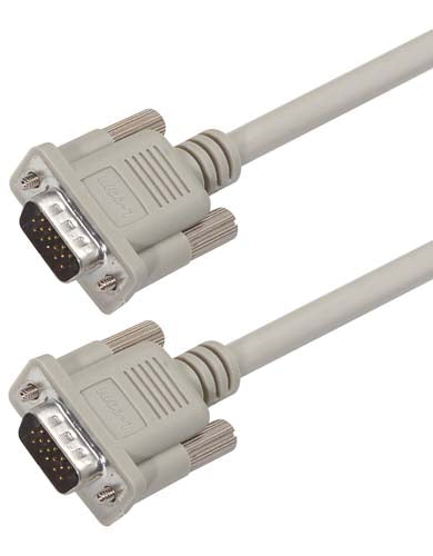 Premium Molded D-Sub Cable HD15 Male / Male 12.0 ft