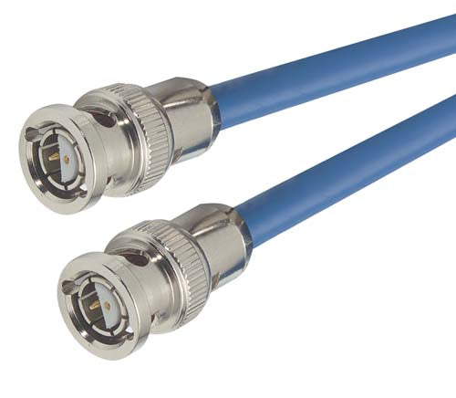 78 Ohm Twinaxial Cable, Twin BNC Male / Male, 7.5 ft