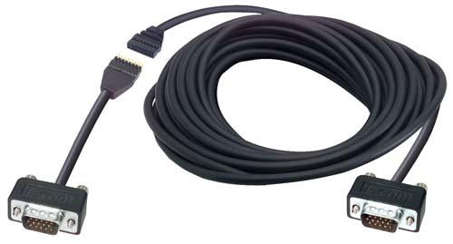 Cable svga-hd15-male-malewith-disconnect-500-ft