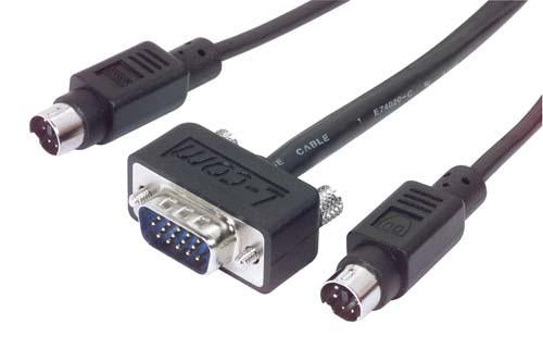 Cable super-thin-kvm-cable-male-male-100-ft